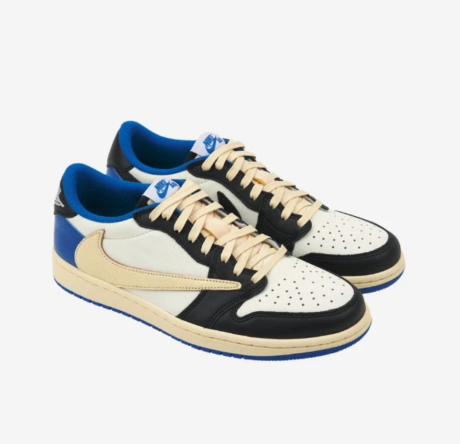 Travis Scott × Fragment × Air Jordan 1 Low OG "Military Blue" (DM7866-140)
