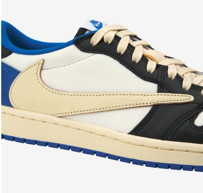 Travis Scott × Fragment × Air Jordan 1 Low OG "Military Blue" (DM7866-140)